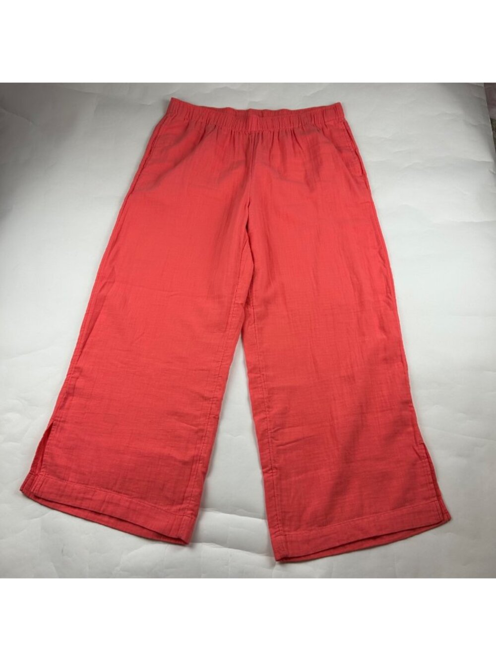 Old Navy Coral Cotton Crinkle Gauze Wide Leg Pant XL